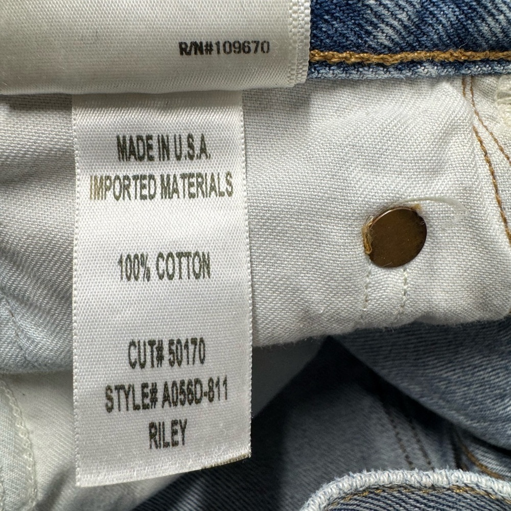 AGOLDE Riley High Rise Straight Crop Jeans Zephyr 25 - Picture 12 of 12